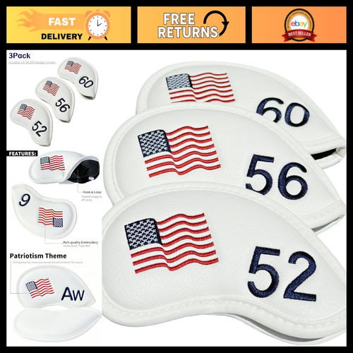 3pcs american flag - flag, golf